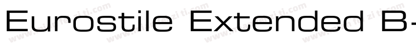 Eurostile Extended B字体转换